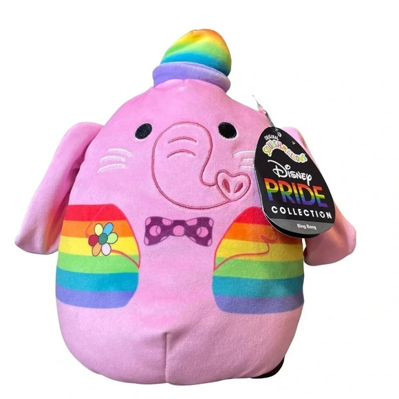 BINGBONG 🌈 Pink Elephant Disney PRIDE Collection Original Squishmallow • NWT - Picture 1 of 4